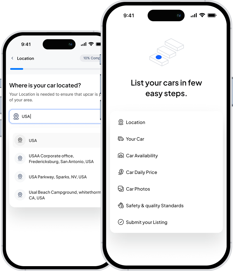 Upcar app splash